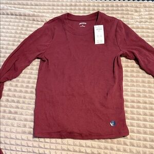 Hollister Burgundy Long Sleeve Tee